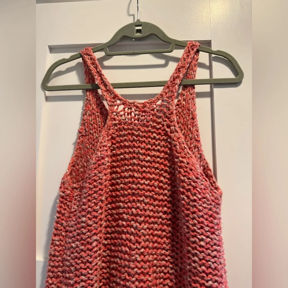 Free People Live Wire Racerback Tank in Red/Orange Size XS